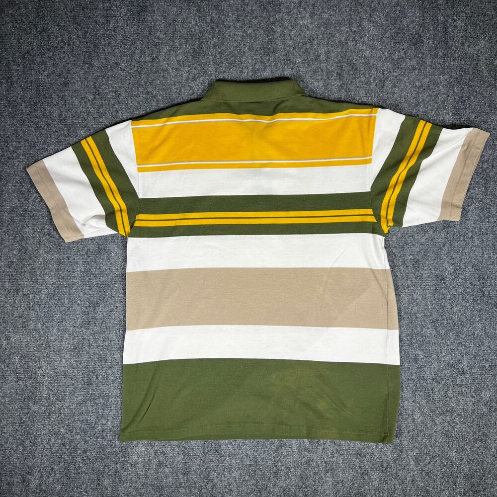Y2K Lacoste Striped Polo Shirt Large - Picture 3 of 8